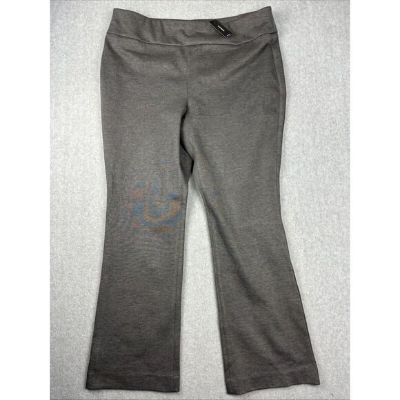 Express Pants Womens‎ XL Gray Columnist Flare Boot High Rise Stretch Pull On NWT - Picture 1 of 12